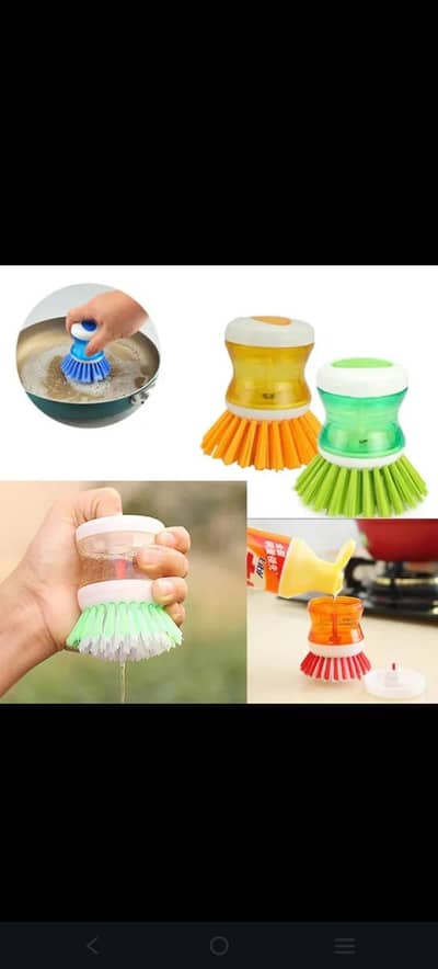 liquid soap dishwasher brush