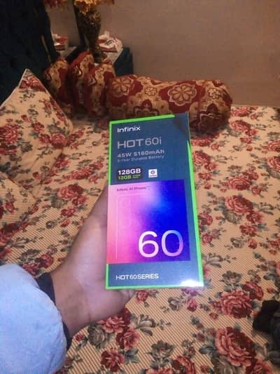 Infinix hot 60i 6+6/128 company pack phone