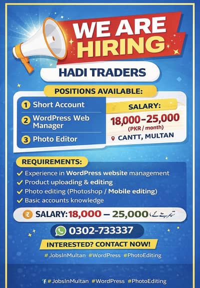 Job for account & web