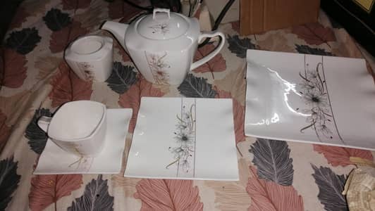 Branded tea set unused