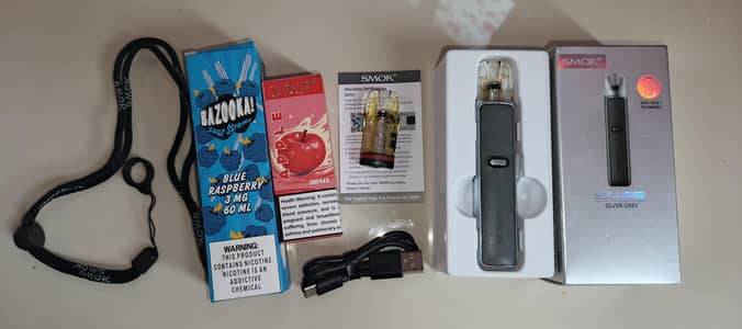 vap SMOKE SOLUS GT + Box + flavour, Apple & Raspberry