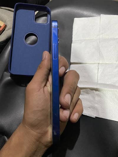 iPhone 12 blue colour water pack
