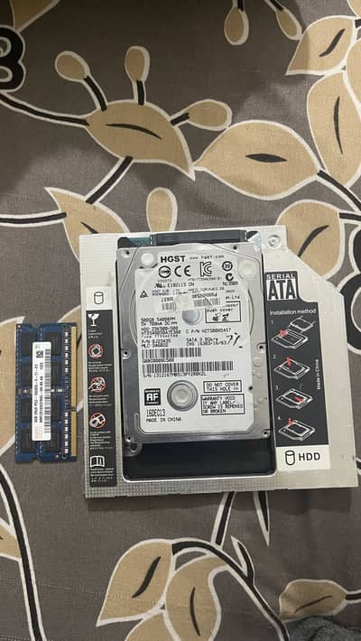 HGST Hard Disk 500gb 4gbgb DDR3 Ram and 120gb SSD