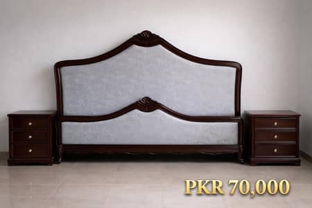 Complete Double Bed set , dressing, mirror,side tables,stool,
