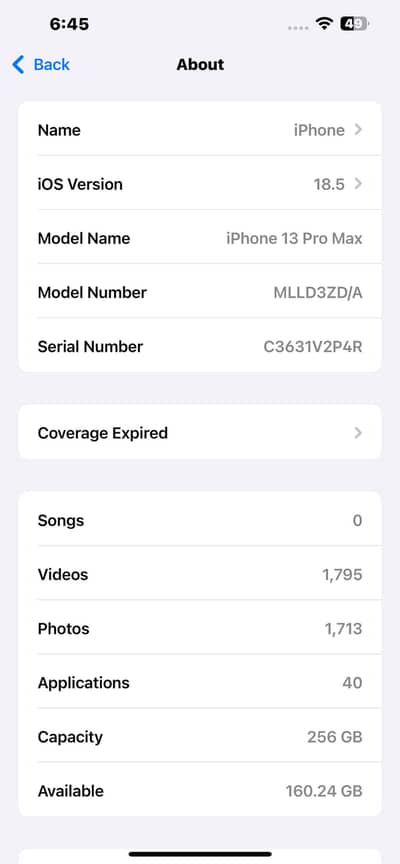 I phone 13 pro max 256