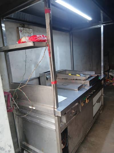 berger shoarma conter with fryer+grill