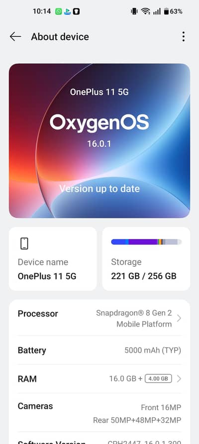 ONEPLUS 11 5G OFFICIAL PTA APPROVED