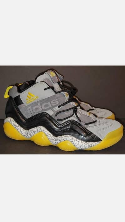 Adidas top ten 2000 in a black gray and yellow colorway