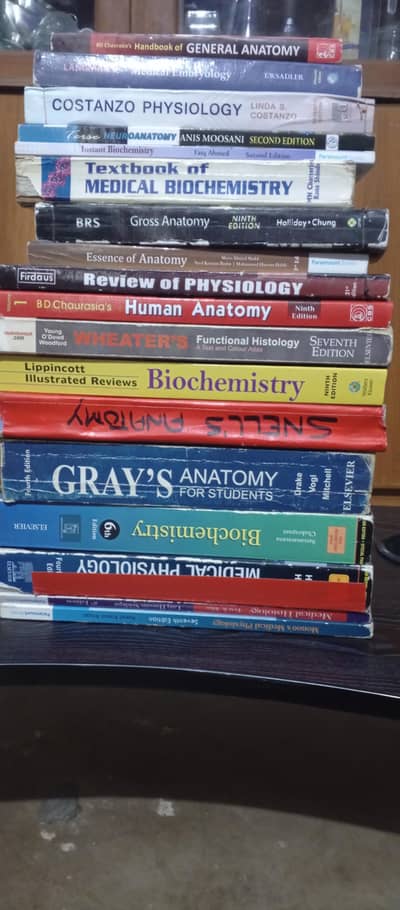 MBBS 1st, 2nd & 3rd year  complete books set, best condition