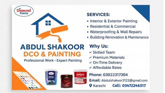 Contact me for Painting works