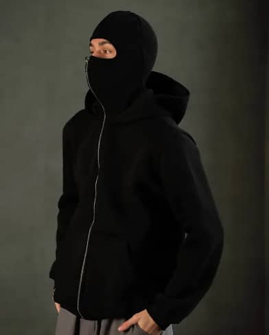 New Ninja Zipper Hoodie - 2026 stylish Balaclava zipper