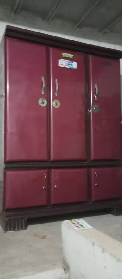 iron three doors safe almari for sale