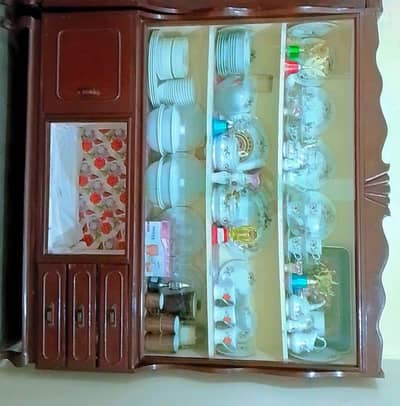 new and furnished cabinet  with clean and responsive color and design.