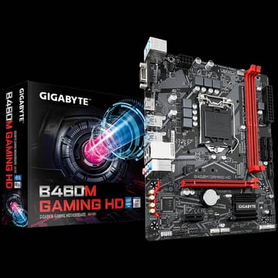 Gigabyte b460M HD 10th Gen Motherboard with corei5 10400f processor