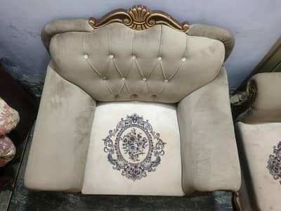 5-seater sofa set (3+1+1) available for sale