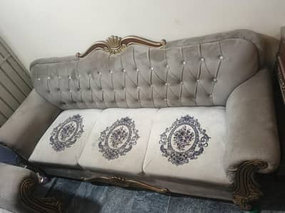 5-seater sofa set (3+1+1) available for sale