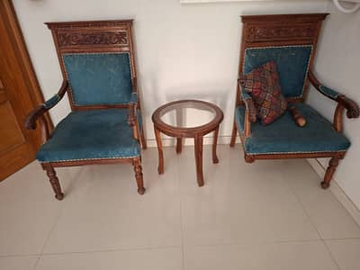 Coffee chair with table