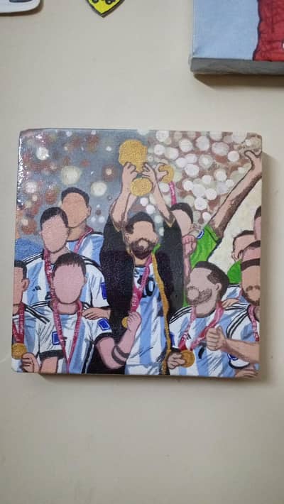 Leo Messi painting