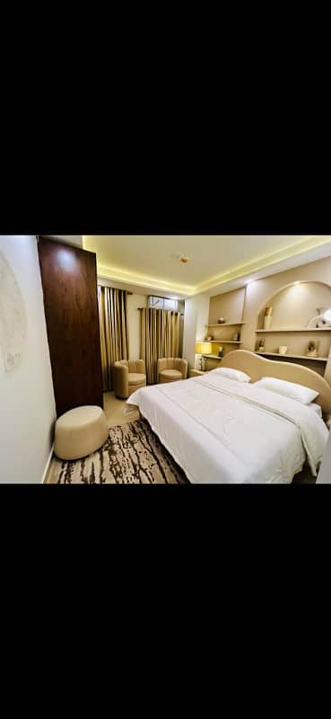 One bed apartment per day available Gulbarga green Islamabad