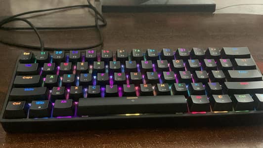Mechanical keyboard RGP Lights with 61 Keys