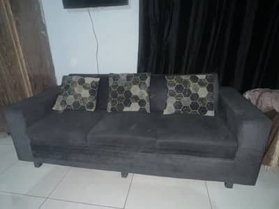 Sofa set 3 2 1 seats in grey colour