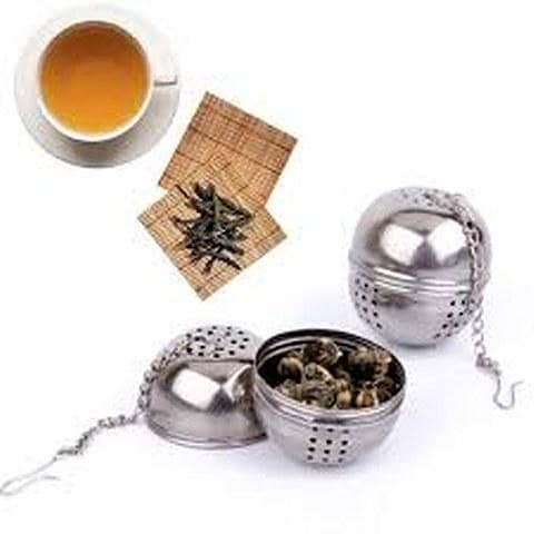 Spice, Herb,Tea and Seasoning Filter Ball with Hanging Hook - Stainless Steel Ball Tea Infuser Mesh Filter Strainer w/hook Loose Tea Leaf Spice Ball with Rope chain Home Kitchen Tools