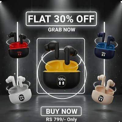 Stereo Airbuds - Heavy sound- Heavy Battery time- Airbuds