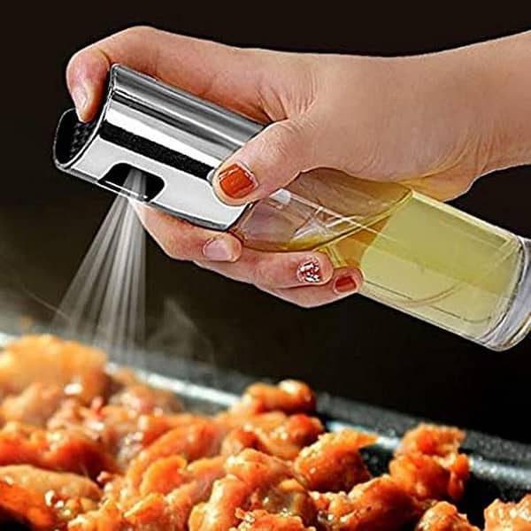 Glass Spray Olive Oil Spraying Bottle Dispenser Sprayer Can Jar Kitchen Barbecue Tool