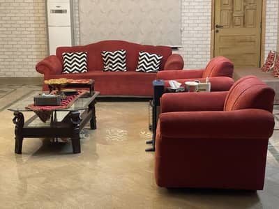 3 + 1 + 1  Sofa  5 Seater 3 pieces Urgent Sale