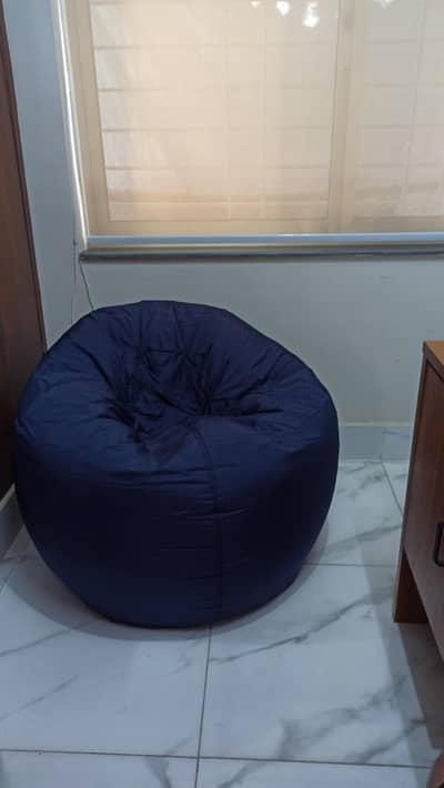 Dark Blue Giant Bean Bag
