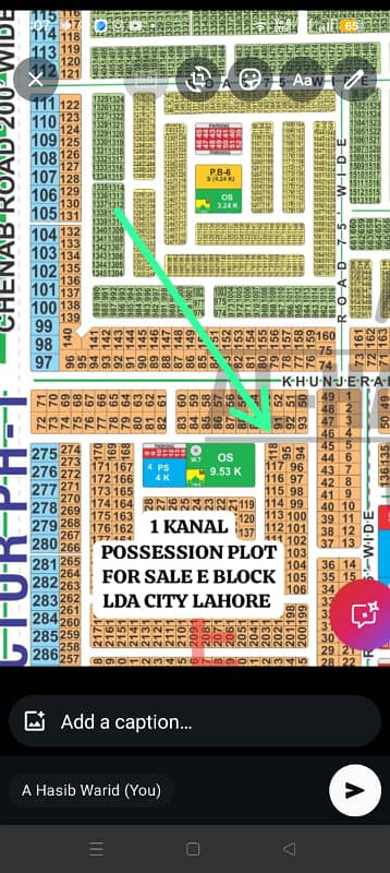 1 KANAL POSSESSION PLOT FOR SALE E BLOCK VERY PRIME LOCATION LDA CITY LAHORE