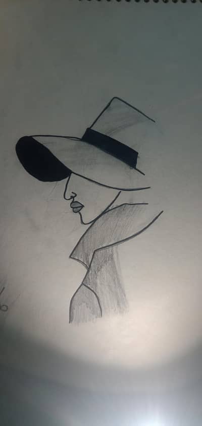 sketch drawing use in frame for wall decoration