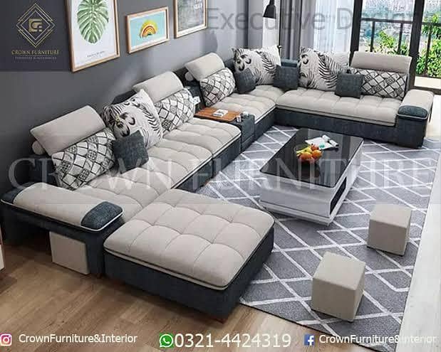 sofa u shape -sofaset-L shape sofa-living sofa 11