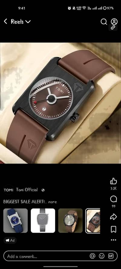 Tomi wrist watch