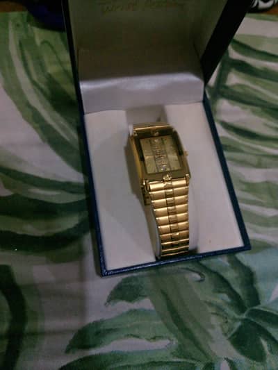 SWISTAR 22K GOLD ELECTROPLATED WATCH
