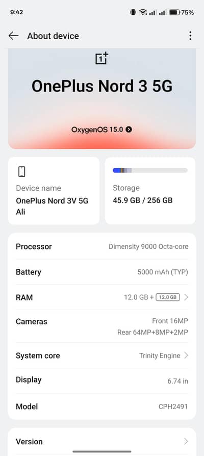 one plus Nord 3v all ok 10 by 10