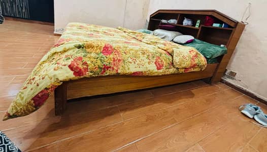 Wooden King-Sized Bed