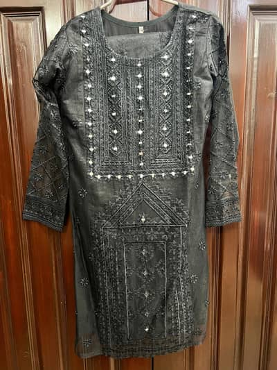 Net black 3pcs formal dress