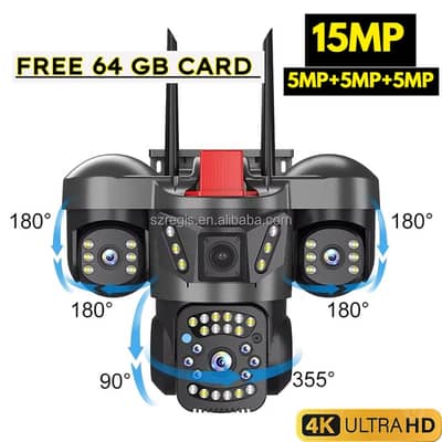 WIFI CCTV camera 15MP HD V380 / Security IP camera Outdoor PTZ Camera