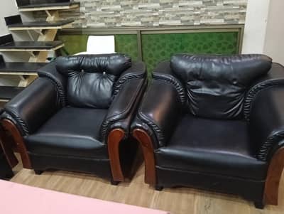 7 seater leather sofa