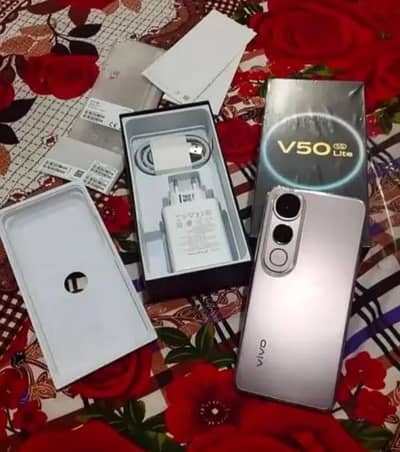 Vivo V50 lite 5G 12/256 full Box urgent sale wtp no 0309=5238057