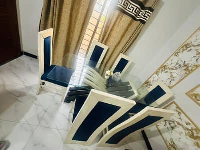 Modern 6 seater wooden dining table for sale