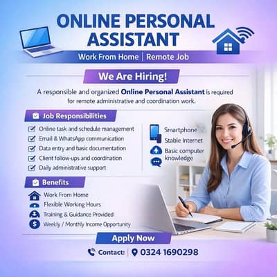 online services and warkhome jobs available