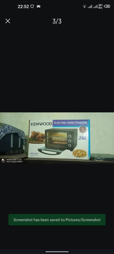 Electric Oven toaster. 26 Litr