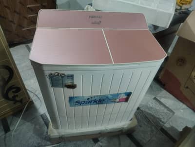 Homage Washing Machine HW-49112SAG Glass Pink Diamond