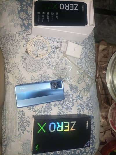 infinix zero x neo with box and charger