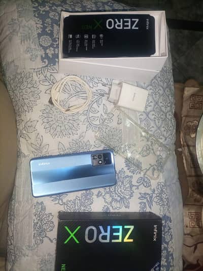 infinix zero x neo with box and charger