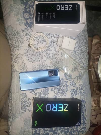 infinix zero x neo with box and charger