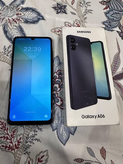 Samsung Galaxy A06, Original Box, Scratchless with Cover