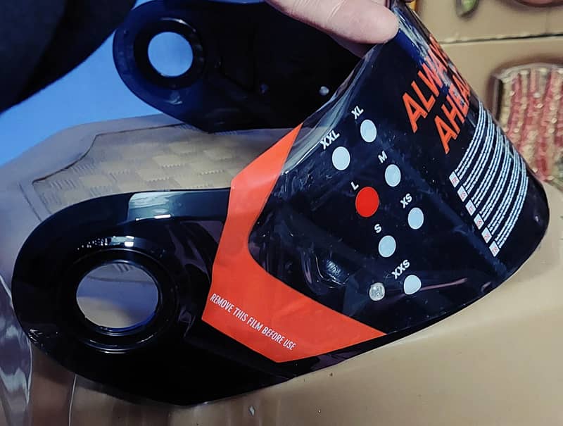ls2 strobe black visor 0